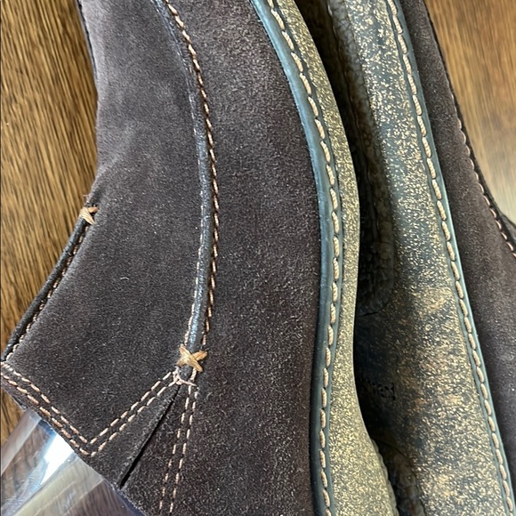 Timberland Black Suede Slip-On Mules Moc Comforia System Women’s Size 7.5 - Picture 7 of 10